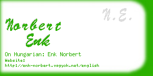norbert enk business card
